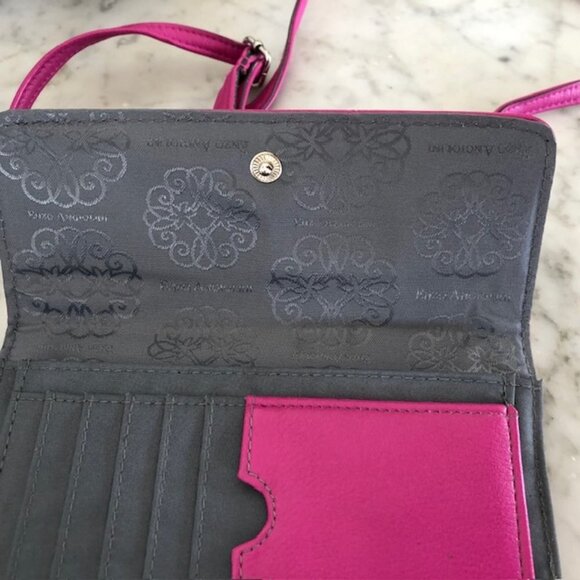 ENZO ANGIOLINI Fushia Convertible Wallet Crossbody - Picture 6 of 16
